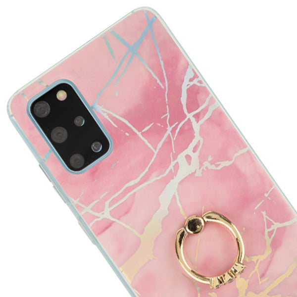 Marble Pink Ring Case Samsung S20 Plus