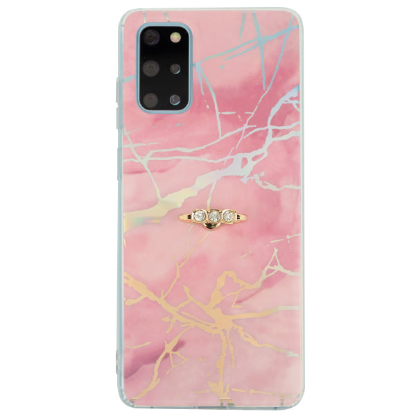 Marble Pink Ring Case Samsung S20 Plus