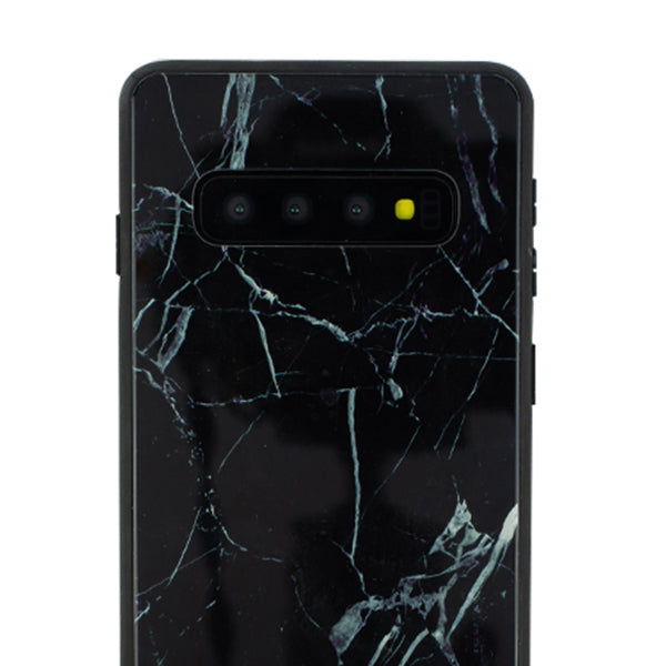 Square Marble Black Samsung S10 Plus