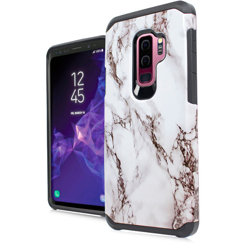 Marble White Case Samsung S9 Plus - Bling Cases.com