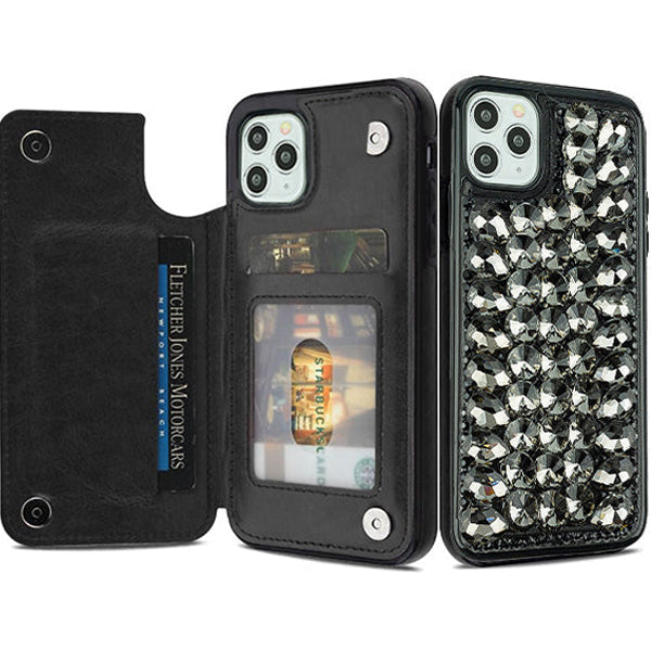 Back Book Card Case Black Iphone 11 Pro