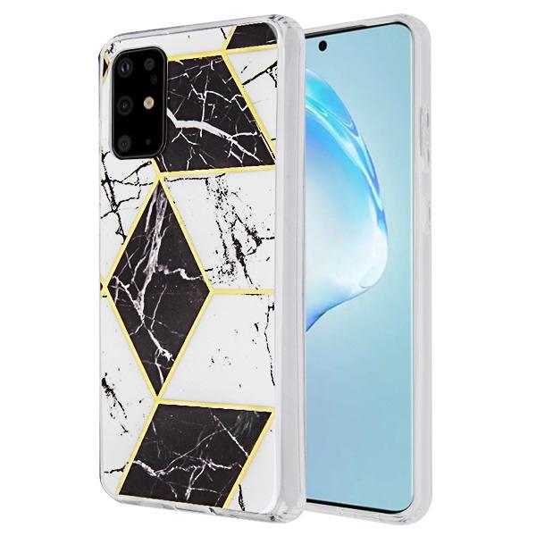 Marble Black White Samsung S20 Plus - Bling Cases.com
