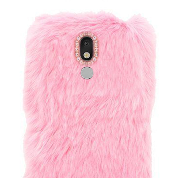 Fur Case Light Pink LG Stylo 5