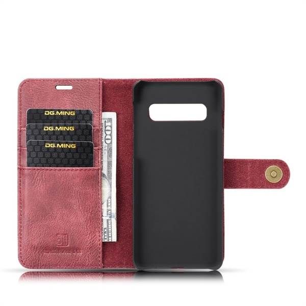 Detachable Ming Wallet Burgandy Samsung S10 - Bling Cases.com