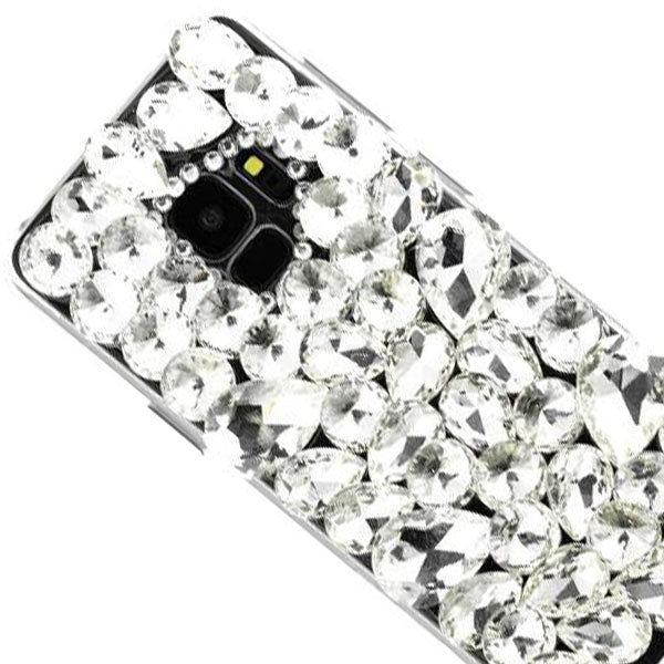 Handmade Bling Silver Stones Case Samsung S9
