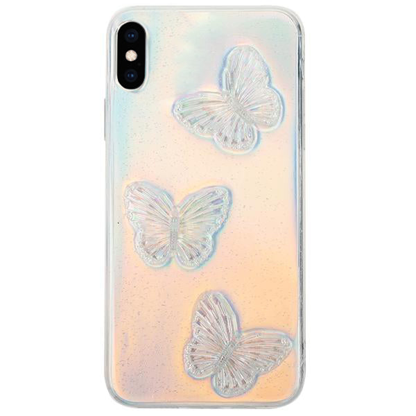 Butterflies Silver 3D Case iphone XS MAX