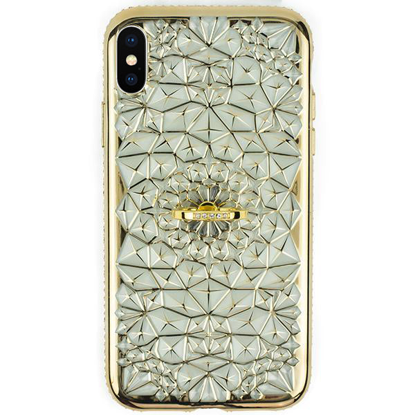 Abstract Ring Case Gold Iphone XS MAX
