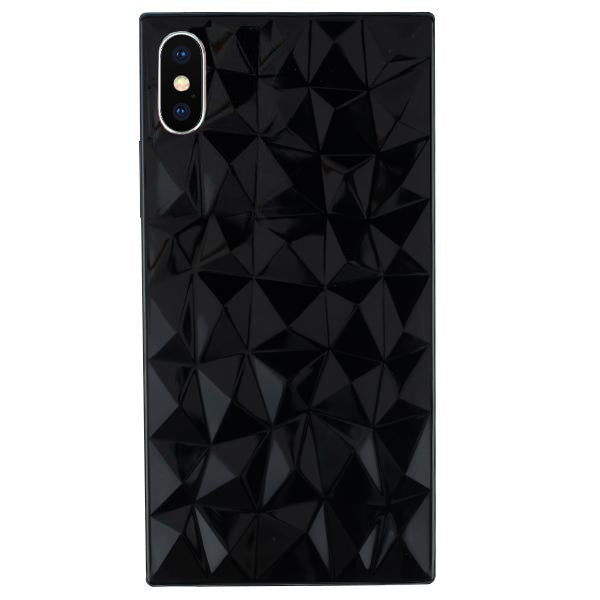 Square Box Triangle Tpu Skin Black Case Iphone 10/X/XS