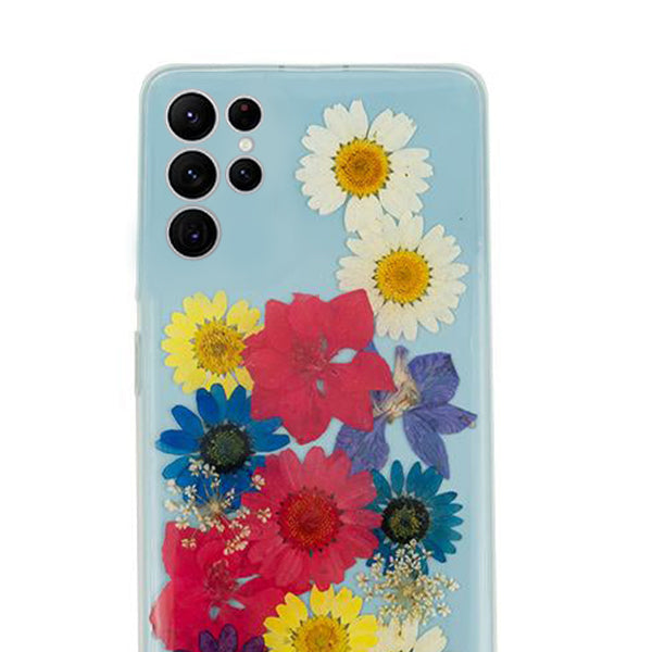 Real Flowers Rainbow Samsung S22 Ultra