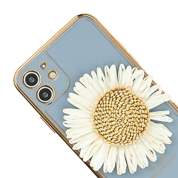 Free Air SunFlower 3D Case Blue Iphone 12 Mini