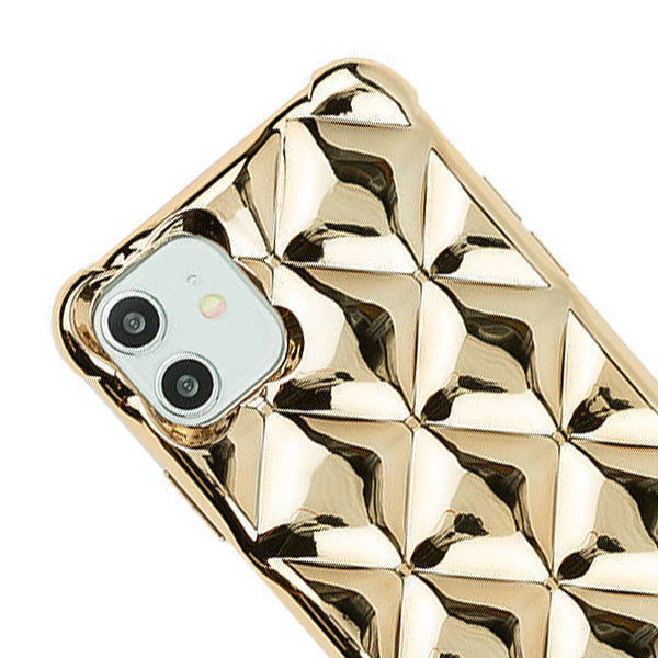 Chrome Tpu Skin Case  Gold Iphone 11