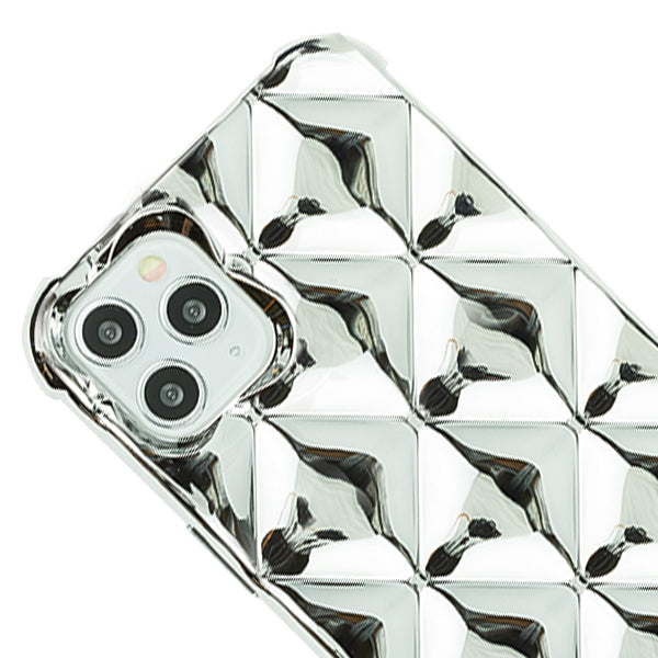 Plush Chrome Tpu Skin Case Silver Iphone 13 Pro Max