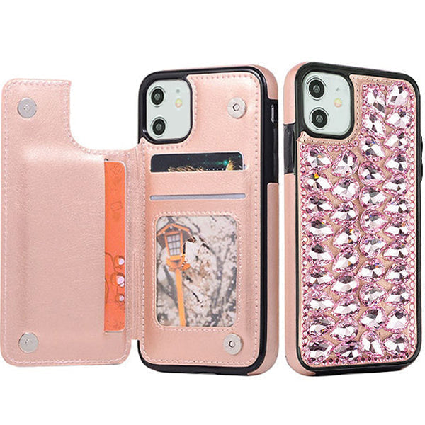 Back Book Card Case Pink Iphone 12 Mini