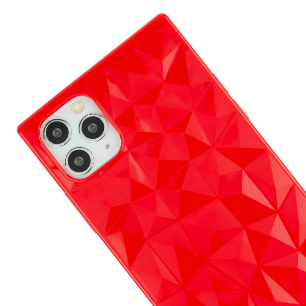 Square Box Triangle Tpu Skin Red Case Iphone 12 Pro