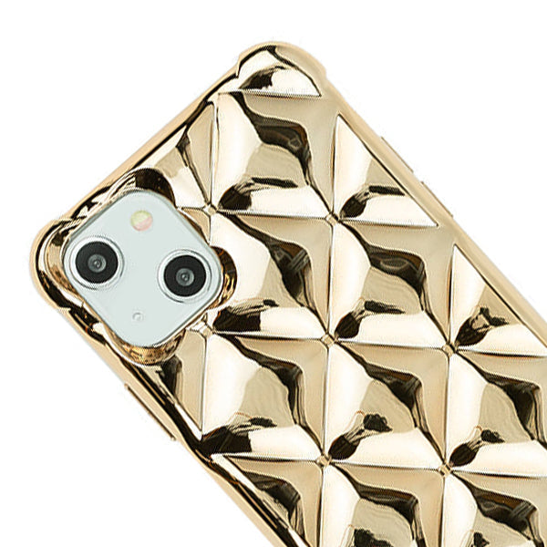 Chrome Tpu Skin Case  Gold Iphone 13 Mini