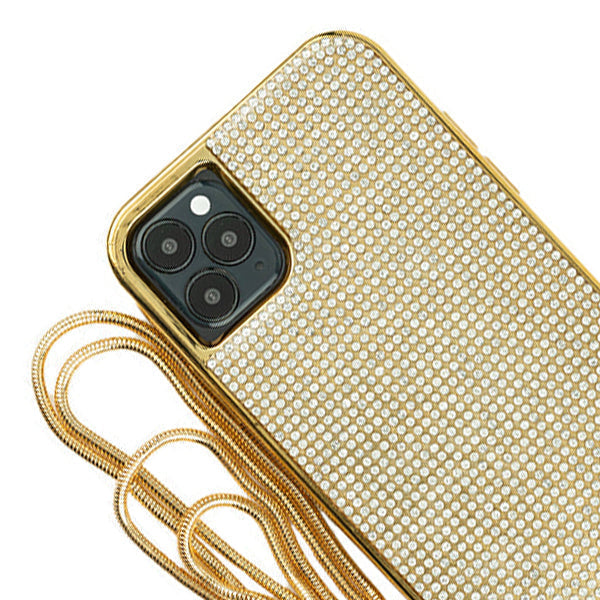 Bling Tpu Crossbody Gold Silver Case Iphone 12/12 Pro