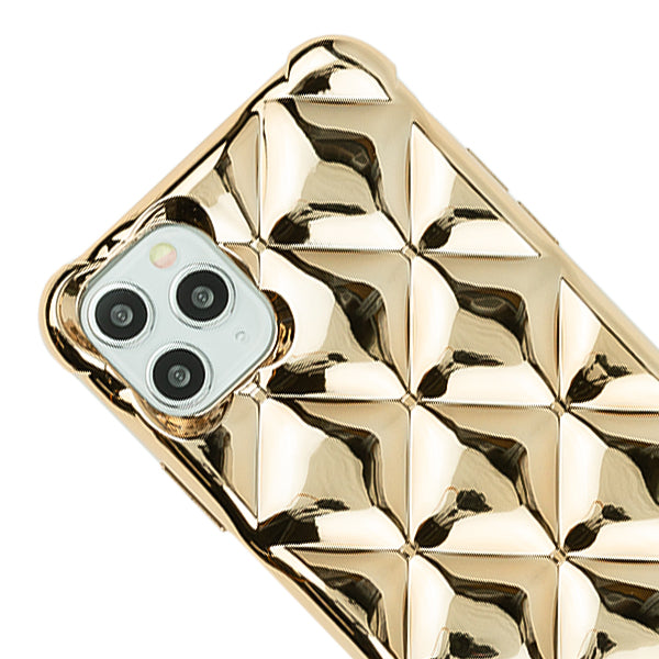 Plush Chrome Tpu Skin Case  Gold  Iphone 11 Pro Max