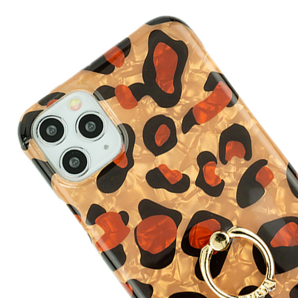 Leopard Brown Ring Tpu Skin Iphone 13 Pro