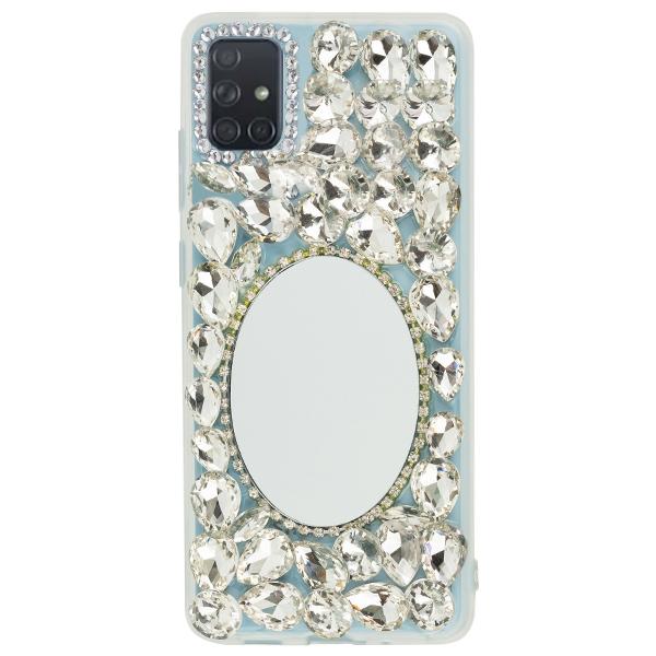 Handmade Bling Mirror Silver Case Samsung A71