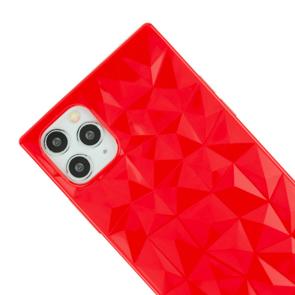 Square Box Triangle Tpu Skin Red Case Iphone 13 Pro Max