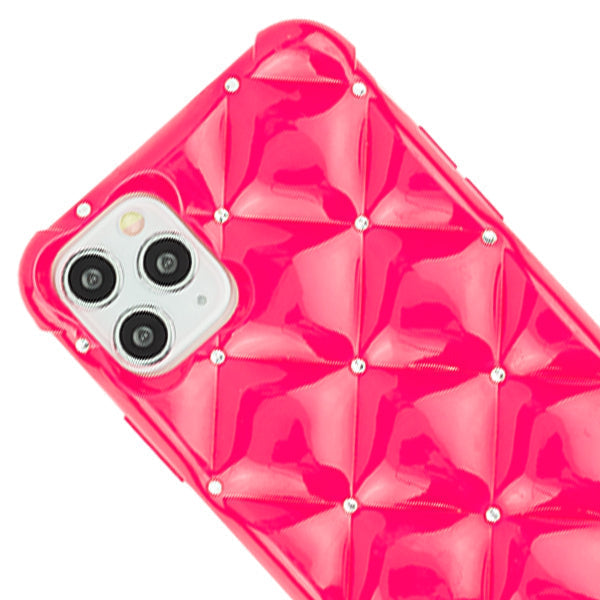 Plush Tpu Bling Skin Hot Pink Iphone 13 Pro Max