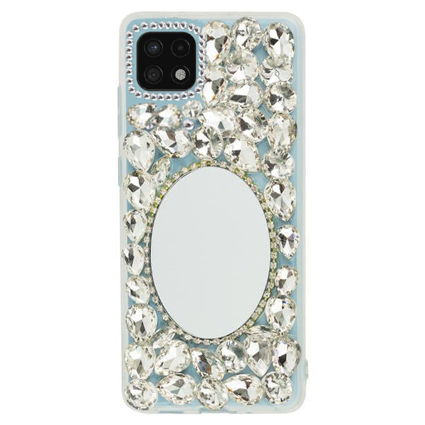 Handmade Mirror Silver Case Samsung A22 5G