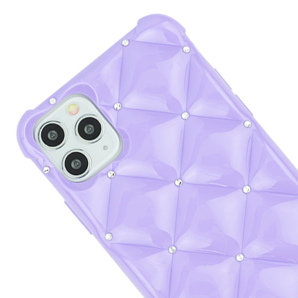 Plush Tpu Bling Skin Purple Iphone 11 Pro Max