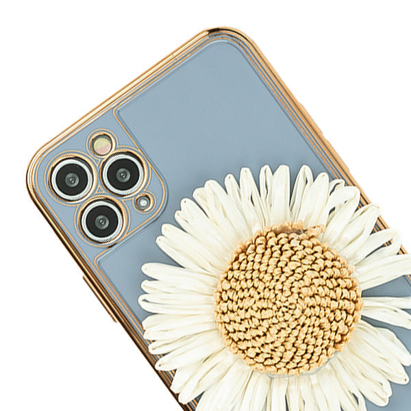Free Air SunFlower 3D Case Blue Iphone 13 Pro Max