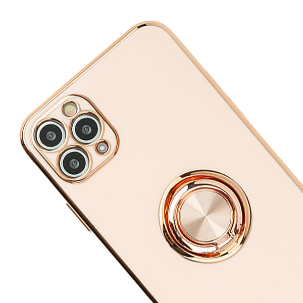 Free Air Ring Light Pink Chrome Case Iphone 12/12 Pro