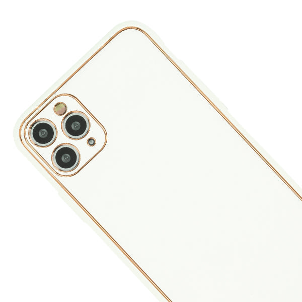 Leather Style White Gold Case Iphone 11 Pro