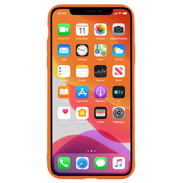 Leather Style Orange Gold Case Samsung S22