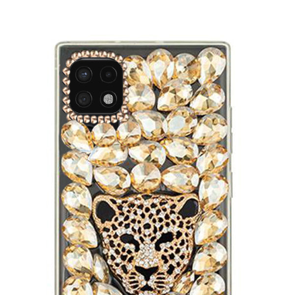 Handmade Cheetah Gold Bling Case Samsung A22 5G