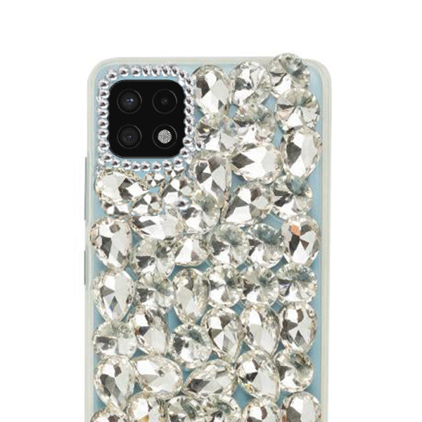 Handmade Bling Silver Case Samsung A22 5G