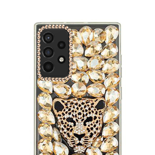 Handmade Cheetah Gold Bling Case Samsung A52 5G