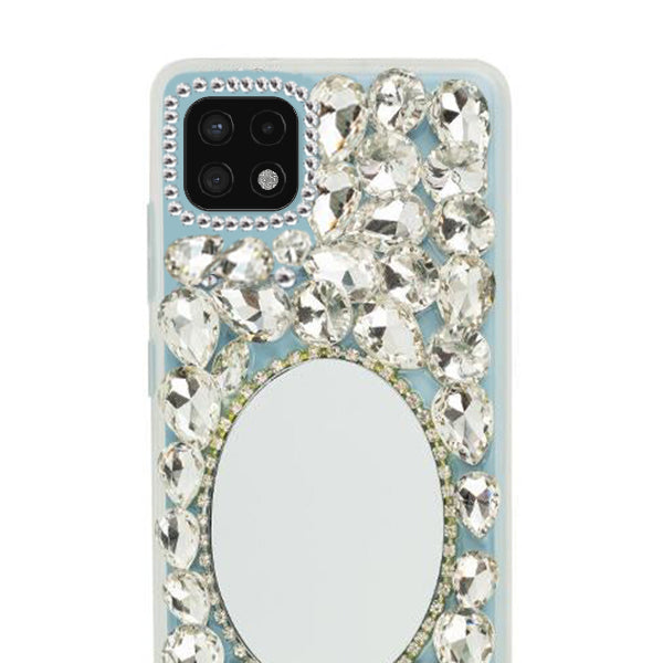 Handmade Mirror Silver Case Samsung A22 5G
