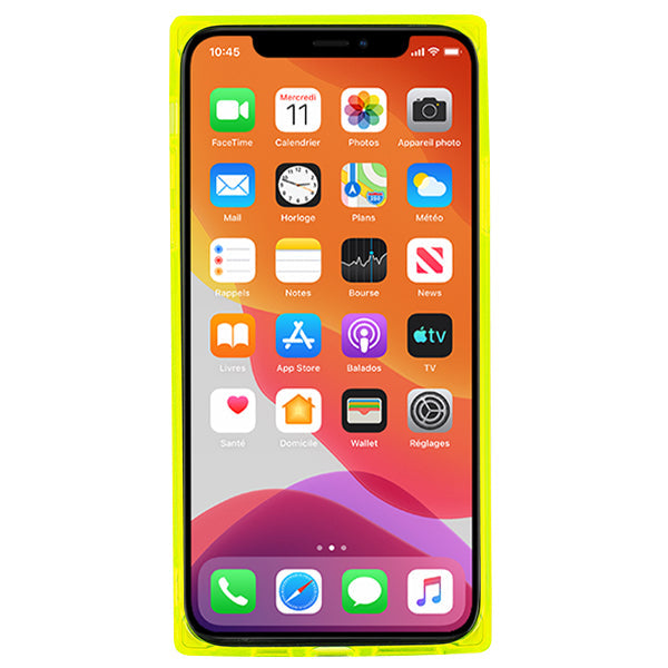 Neon Clear Yellow Skin Iphone 11 Pro Max