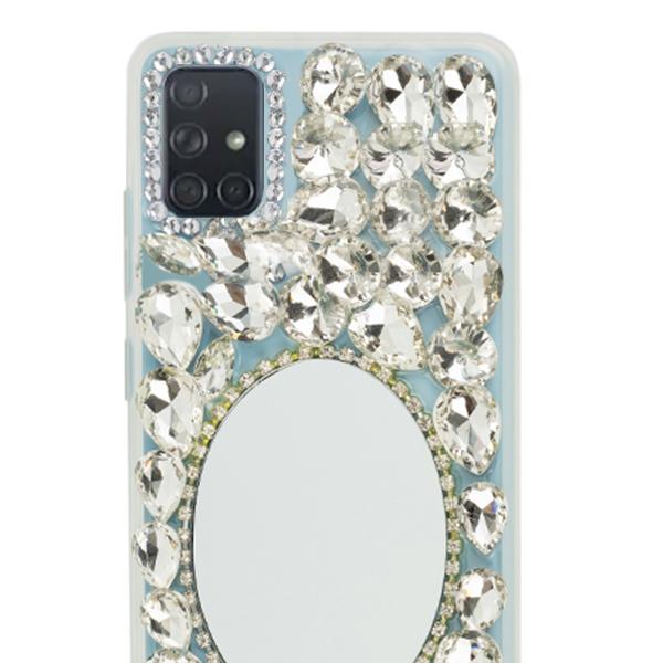 Handmade Bling Mirror Silver Case Samsung A71