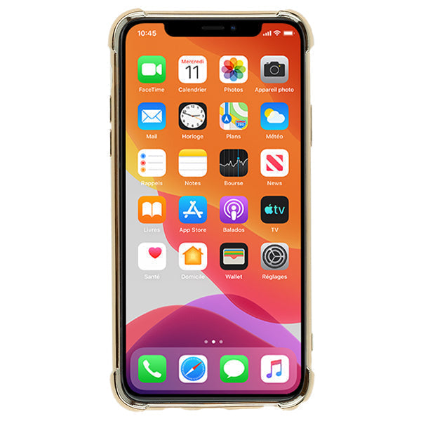 Chrome Tpu Skin Case  Gold Iphone 11