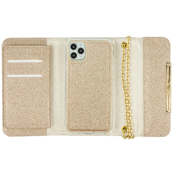 Glitter Detachable Purse Brown Iphone 11 Pro