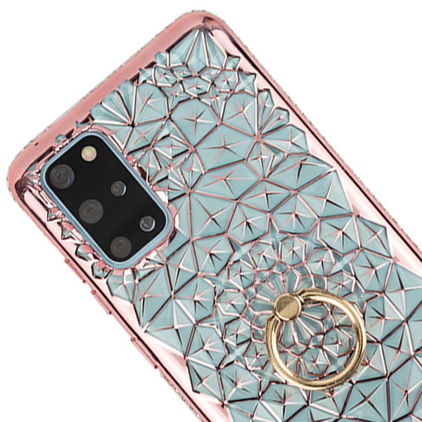 Abstract Ring Case Gold Samsung S20 Plus