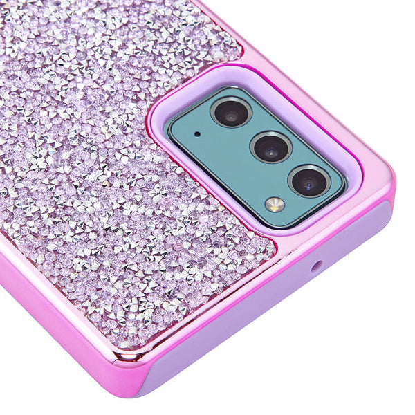 Hybrid Bling Purple Case Samsung Note 20