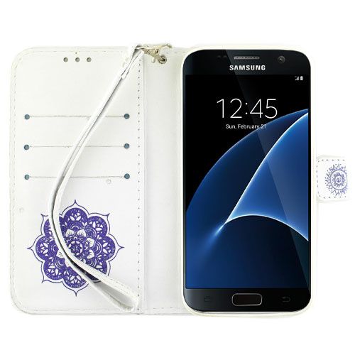 Dream Catcher Wallet Purple Samsung S7 - Bling Cases.com
