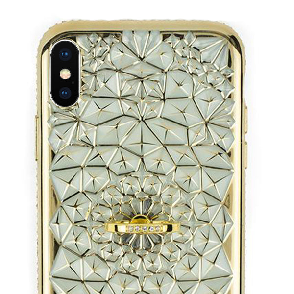 Abstract Ring Case Gold Iphone XS MAX