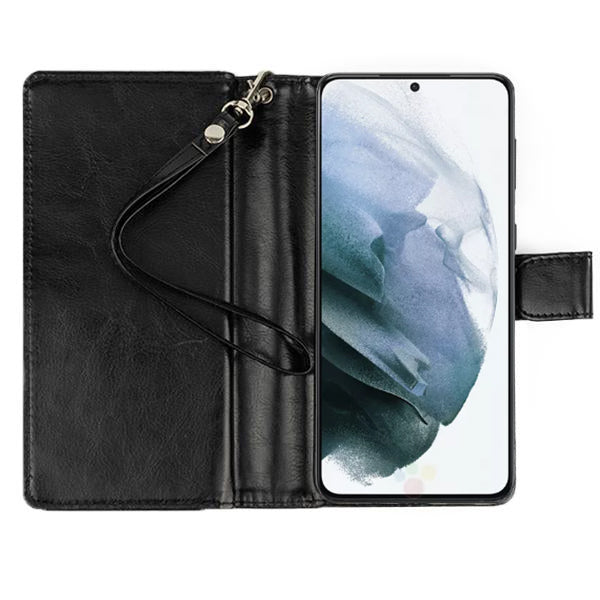 Detachable Black Wallet Samsung S21