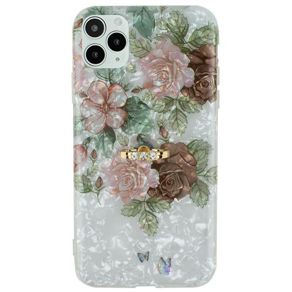 Flowers Pink Green Ring Skin Iphone 11 Pro Max