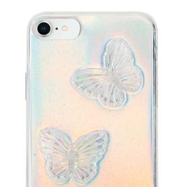 Butterflies Silver 3D Case IPhone 7/8 SE 2020