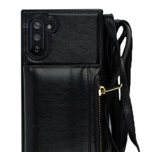 Crossbody Pouch Black Case Samsung Note 10 Plus