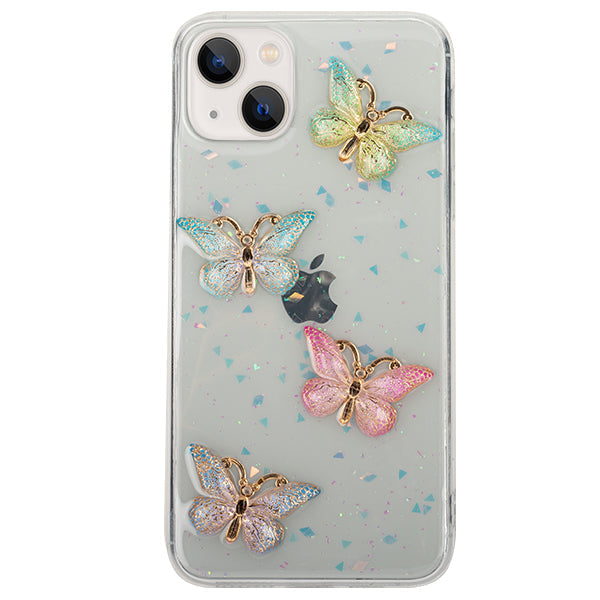 Butterflies 3D Pastel Case IPhone 13