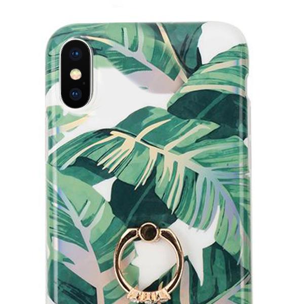 Green Leaves Ring Case Iphone 10/X/XS