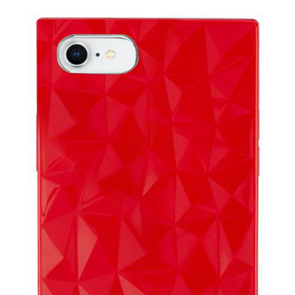 Square Box Triangle Tpu Skin Red Case Iphone 7/8 SE 2020